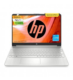 HP Laptop 15s, 12th Gen Intel Core i3-1215U, 15.6-inch (39.6 cm), FHD, 8GB DDR4, 512GB SSD, Intel UHD Graphics, Backlit KB, Thin & Light, Dual Speakers (Win 11, MSO 2021, Silver, 1.69 kg), 